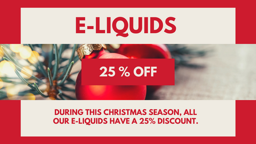 25% off on e-liquids